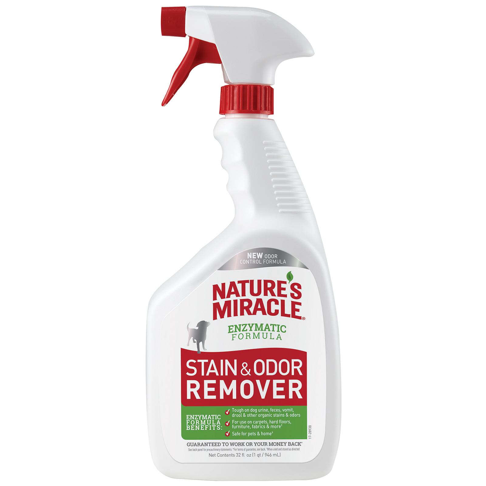 Спрей-Уничтожитель 8 in 1 Natures Miracle Stain Odor Remover пятен и запахов для собак 709 мл 1