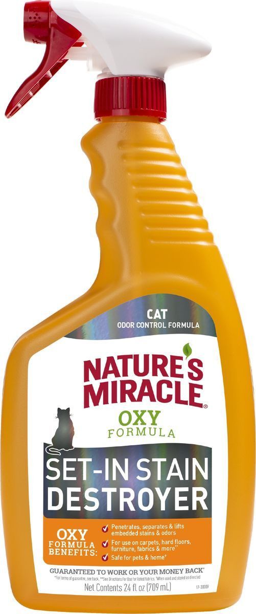 Спрей-Уничтожитель 8 in 1 Natures Miracle Orange Oxy Formula запахов кошачьих меток и мочи 709 мл 1