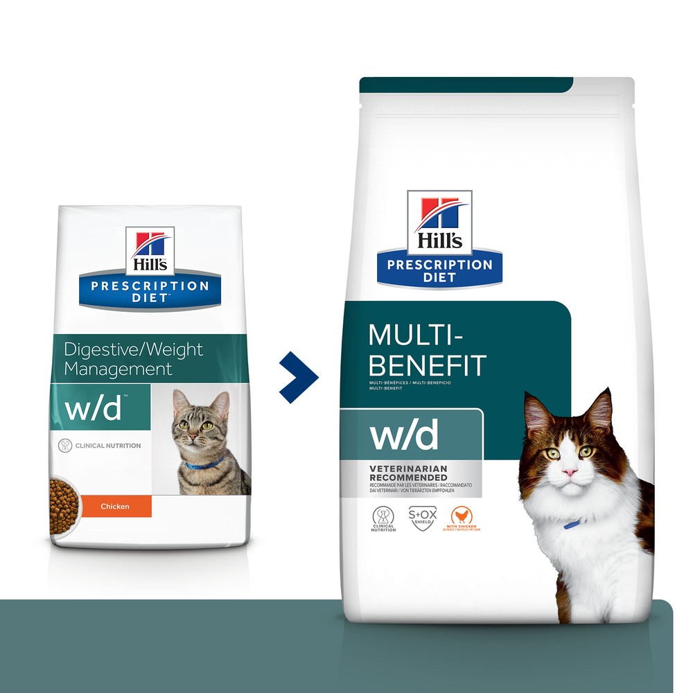 Hill's PD Digestive/Weight Management W/D для кошек 1,5кг 2