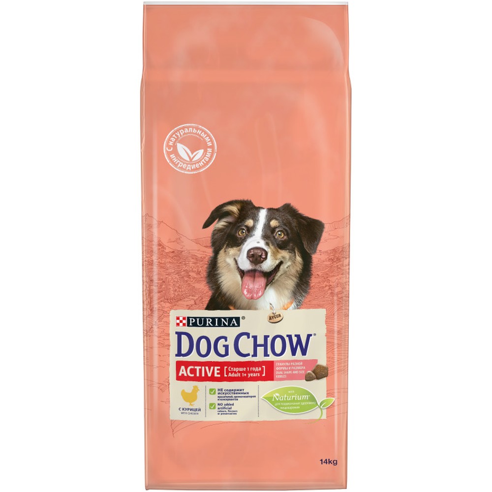 Dog Chow Active Adult с курицей для собак 14 кг 1