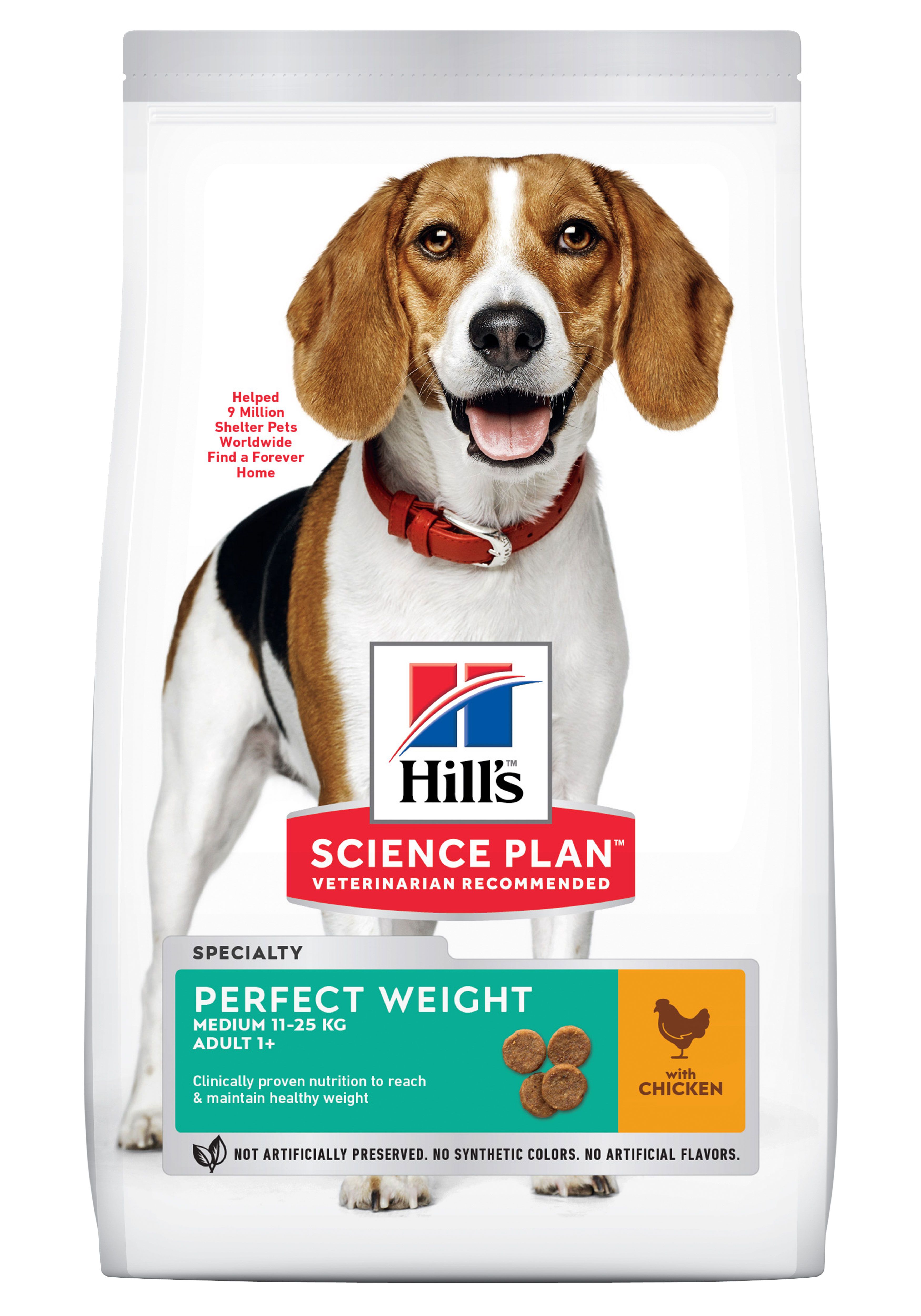 Hill's SP Perfect Weight Medium Adult Курица для собак 12 кг 1