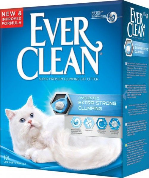Наполнитель Evear Clean Extra Strength Unscented комкующийся для кошек 10 кг 1