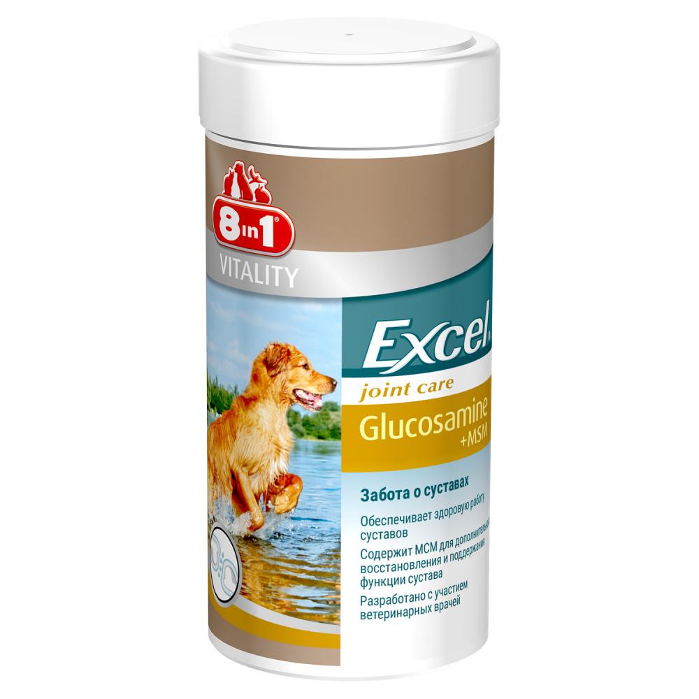 8 в 1 Excel Glucosamine +MSM табл для собак 55 шт 1