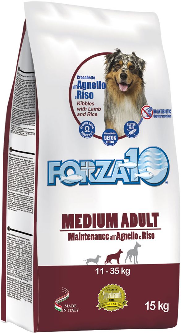 Forza10 Maintenance Medium/Large Ягненок/рис для собак 15 кг 1