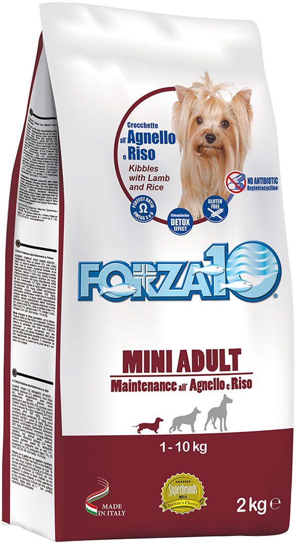 Forza10 Maintenance Mini Ягненок/рис для собак 2 кг 1
