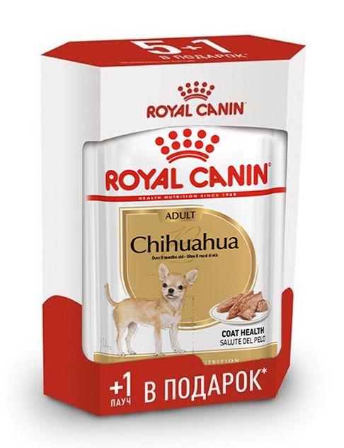 Royal Canin Chihuahua паштет пауч для собак 85 г Набор 5+1 1