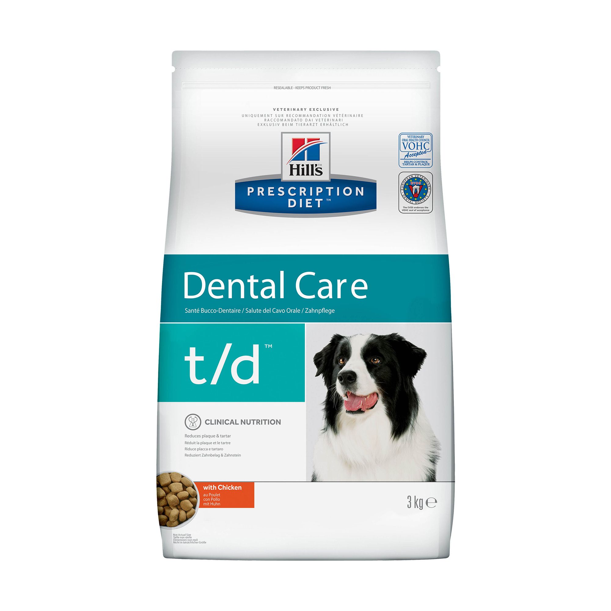 Hill's PD T/D Canine Dental Health для собак 3 кг 1