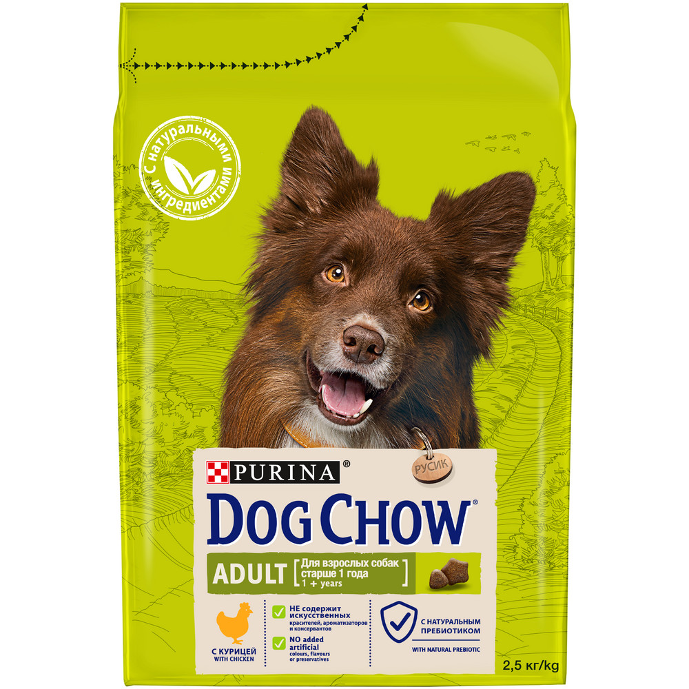 Dog Chow Adult с Курицей для собак 1