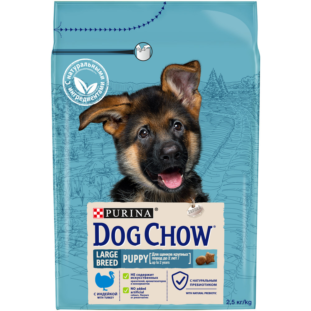 Dog Chow Large Breed Puppy Индейка для щенков 1