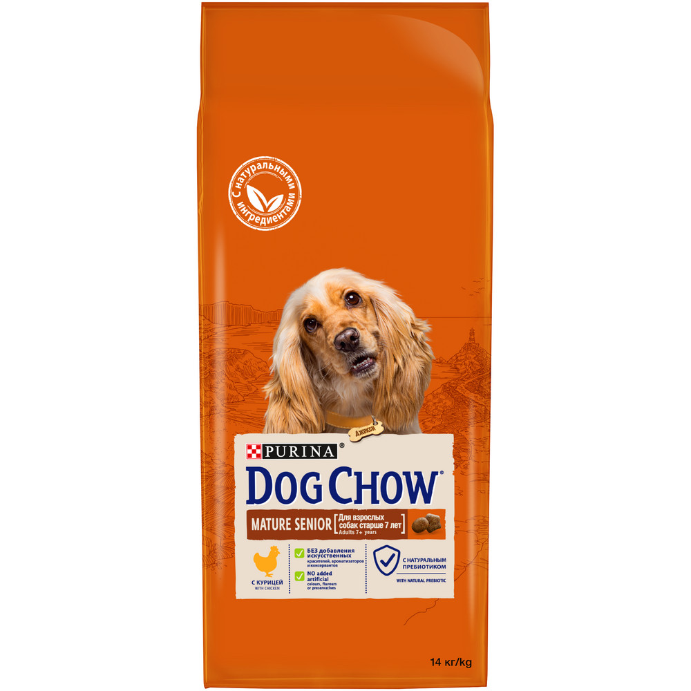 Dog Chow Mature Adult 7+ Курица/Рис для собак 1