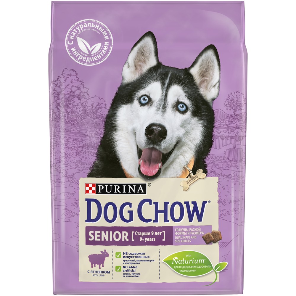 Dog Chow Senior 9+ с Ягненком для собак 1