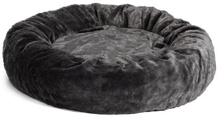 Лежанка MidWest Bagel Bed Deluxe плюш круг серая 72*72*20 см  для животных 1