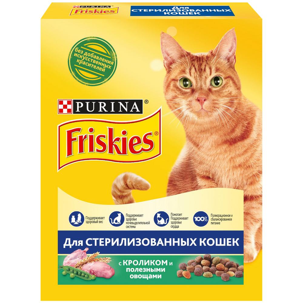 Friskies Кролик/овощи для кошек стерилизованных 1