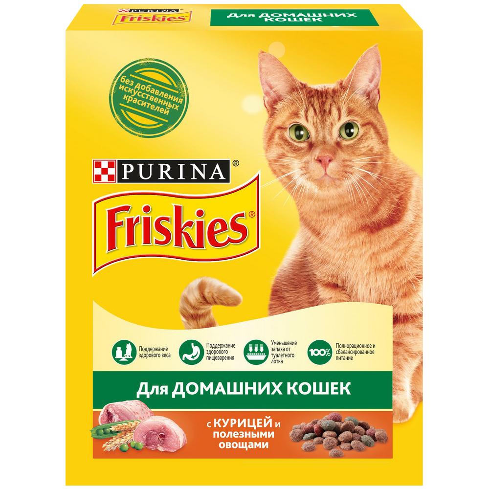 Friskies Курица/полезные овощи для кошек домашних 1