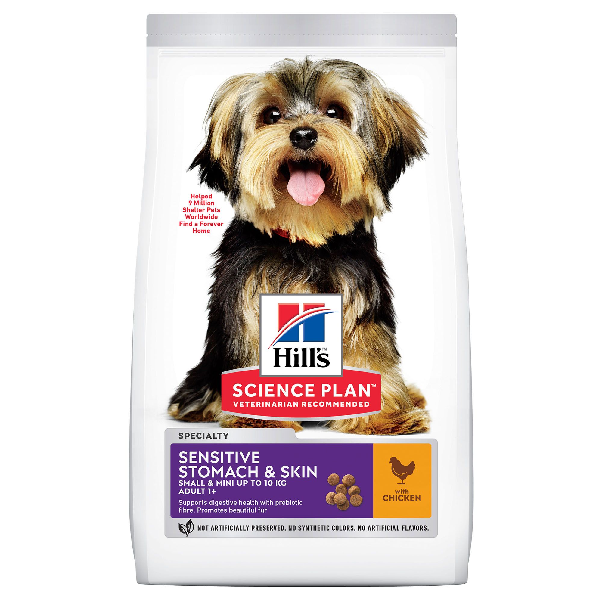 Hill's SP Small & Miniature Adult Sensitive Stomach & Skin Курица/Индейка для собак 1