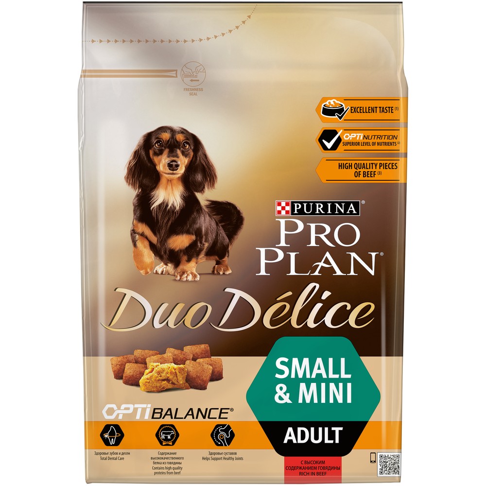 Pro Plan Duo Delice Small Adult Говядина/Рис для собак