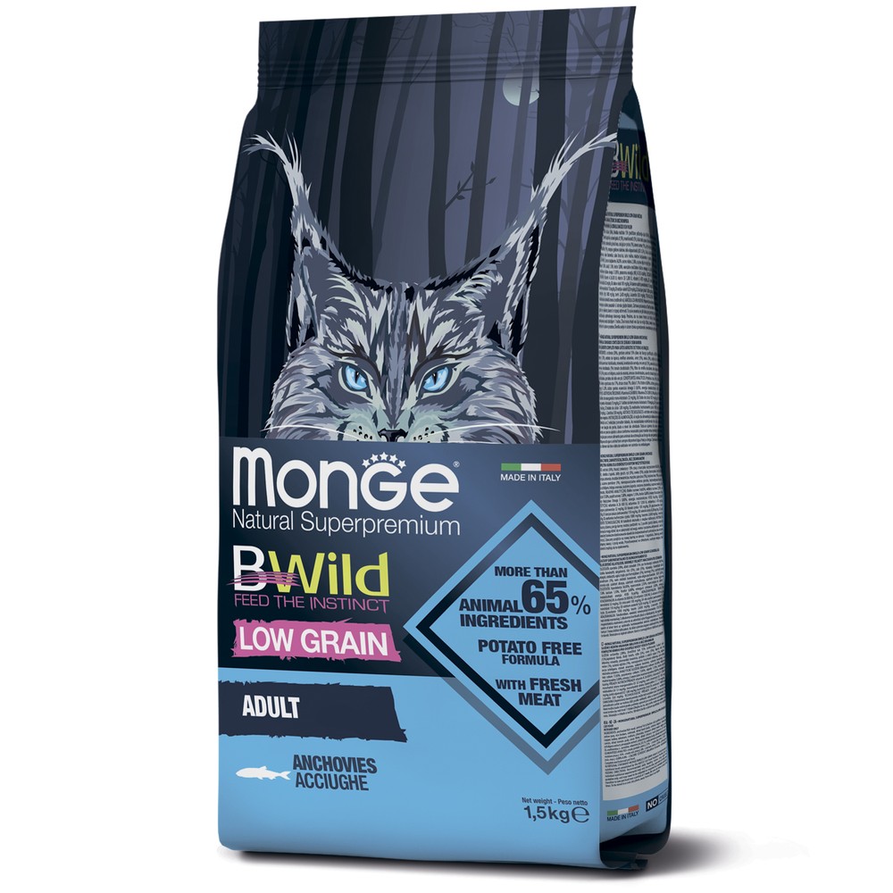 Monge BWild Cat Анчоус для кошек 1