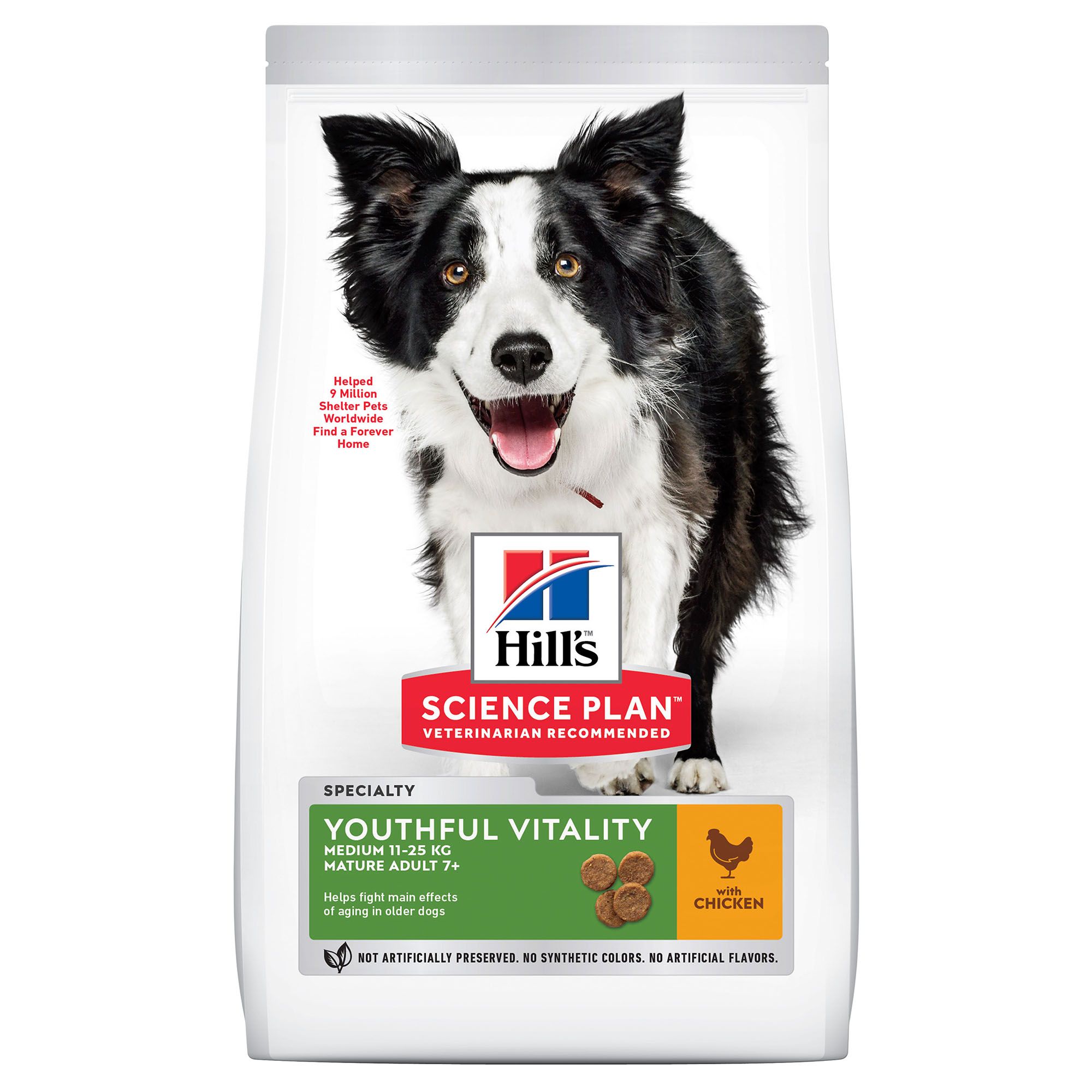 Hill's SP Youthful Vitality Medium Adult 7+ Курица/Рис для собак 1