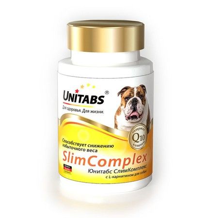 Unitabs Slim Complex + L-карнитин корм добавка для собак 100 шт 1