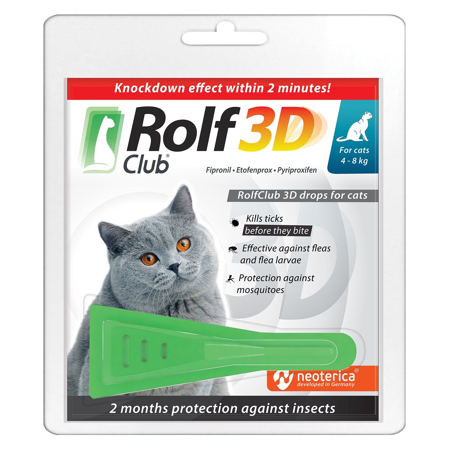 RolfClub 3D капли на холку для кошек 2