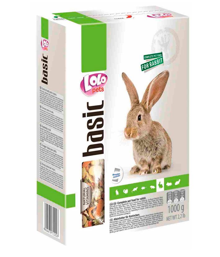 LoLo Pets basic корм полнорационный для кроликов 1 кг 1