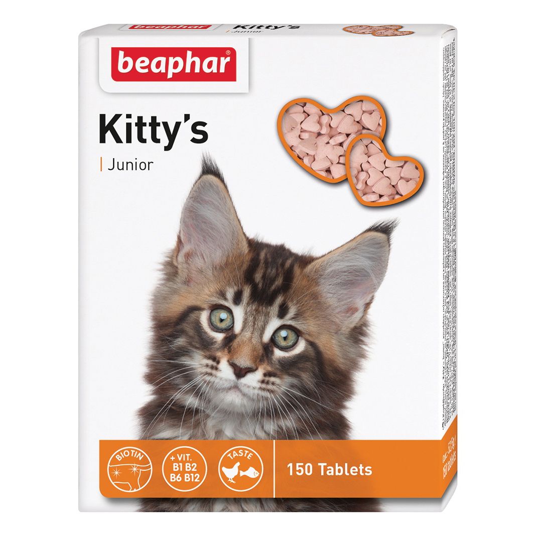 Beaphar Kitty's Junior Taurine-Biotine витаминная добавка для котят 1