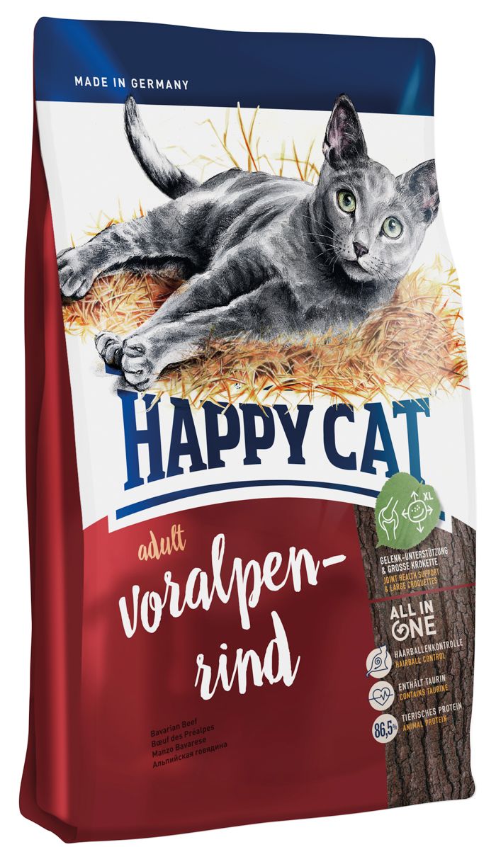 Happy Cat Adult Альпийская говядина для кошек 1