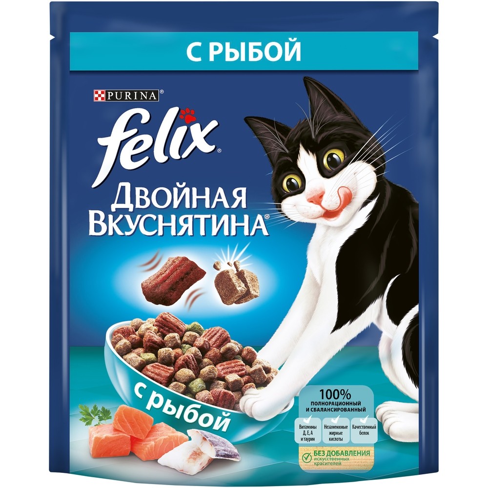 Felix Двойная вкуснятина Рыба для кошек 1