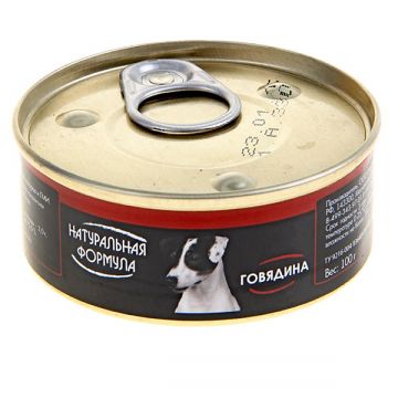 Натуральная Формула Говядина консервы для собак 1