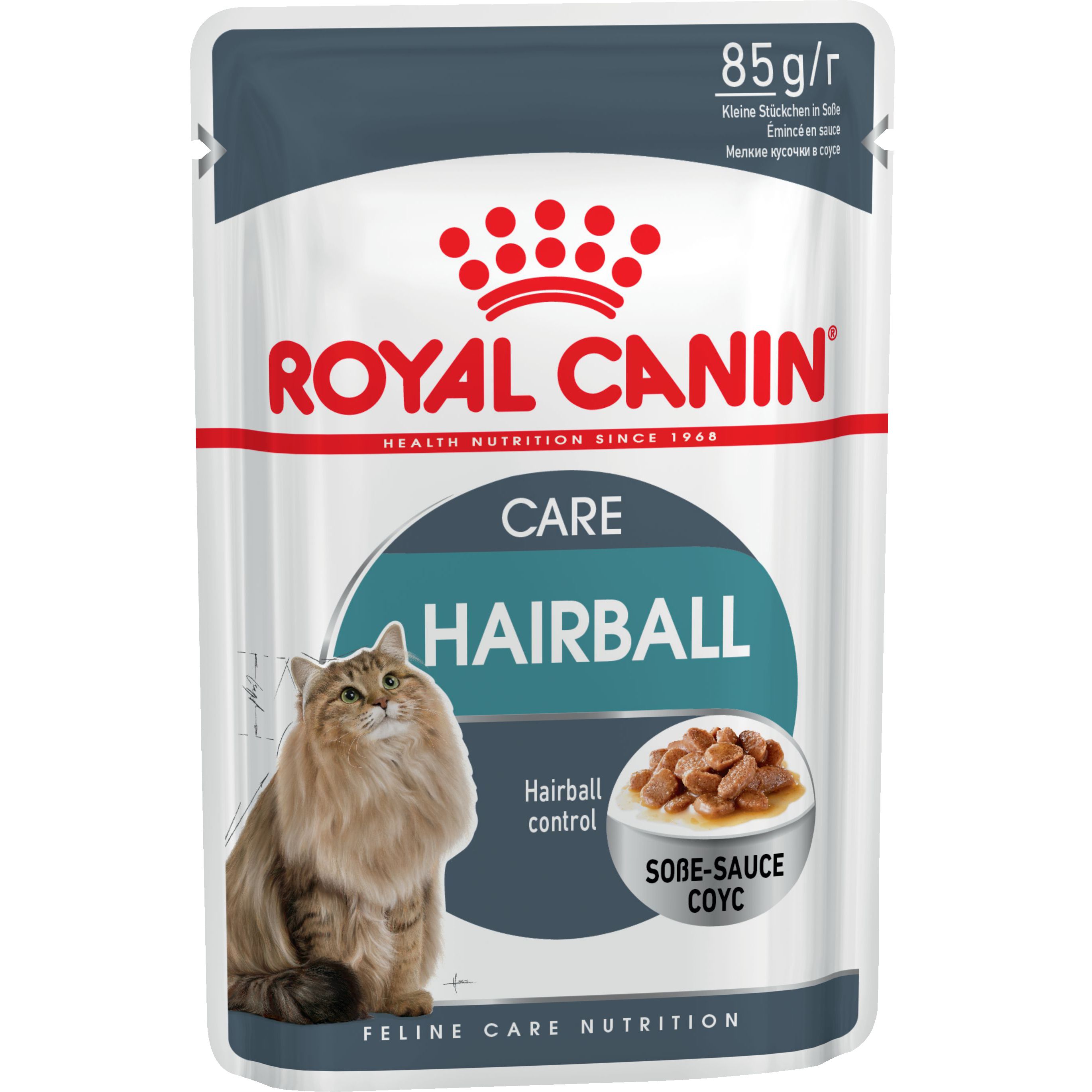 Royal Canin Hairball Care в соусе пауч для кошек 1