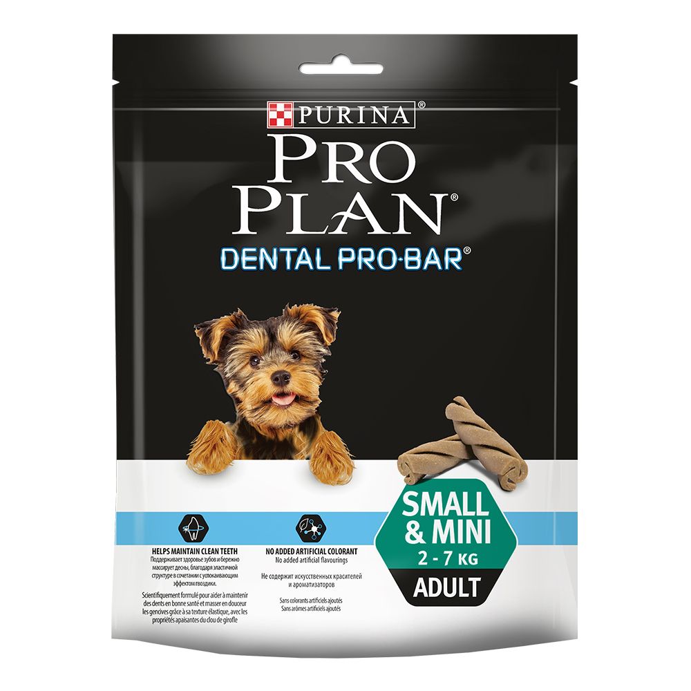 Лакомство Pro Plan Dental Pro Bar Снеки для полости рта для мелких пород собак 150 г 1