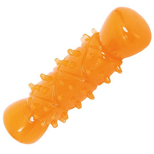 Игрушка "Грызлик Ам" Палочка Dental с шипами, оранжевая 11,7 см 1
