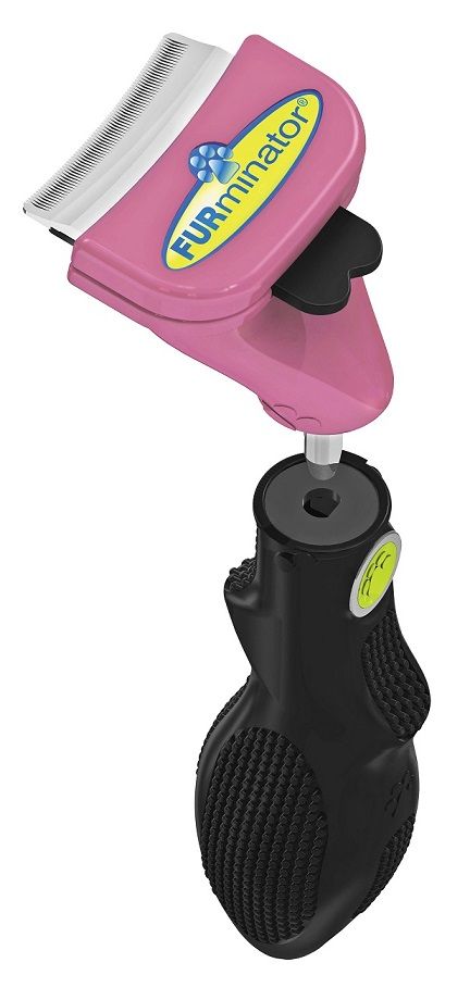 Расческа-грабля FURminator FURflex Комбо против линьки S для маленьких кошек 2