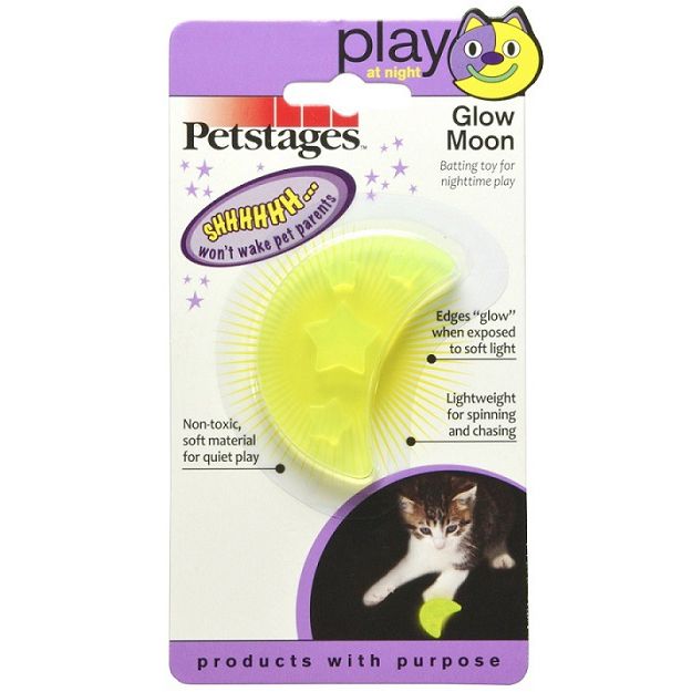 Игрушка Petstages Night Play "ОРКА луна" светящаяся в темноте для кошек 6см 1