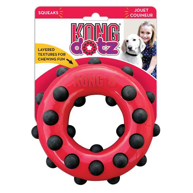 Игрушка KONG для собак Dotz кольцо большое 15 см 1