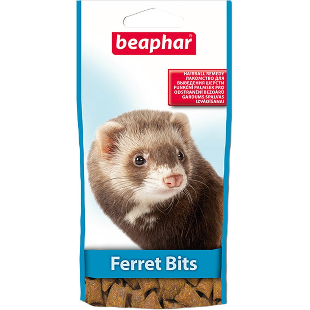 Beaphar Ferret Bits лакомство для выведения шерсти для хорьков 35г 1