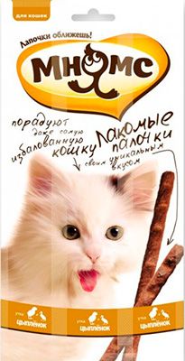 Колбаски Мнямс Цыплёнок/Утка для кошек 10 * 5 г (1 шт) 1