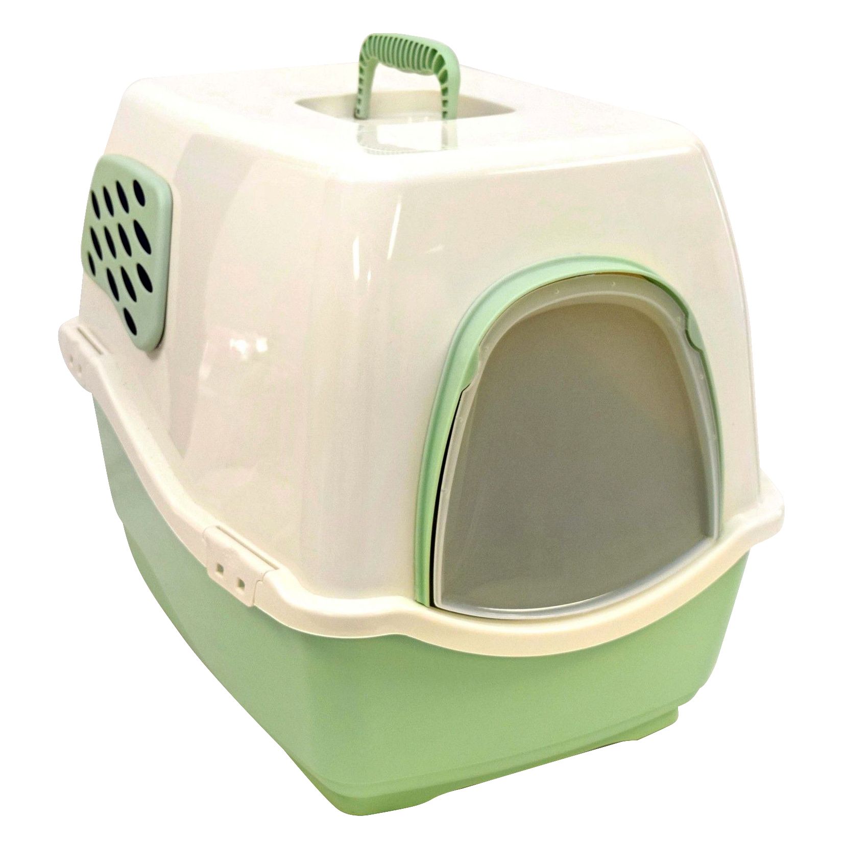 Биотуалет Marchioro био-туалет BILL 2F  57х45х48h см зелено-бежевый для кошек 1