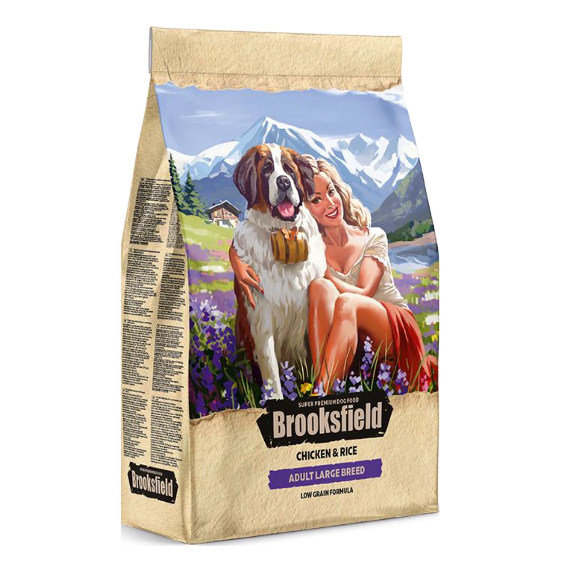 Brooksfield Dog Large Breeds Курица/рис для собак 1