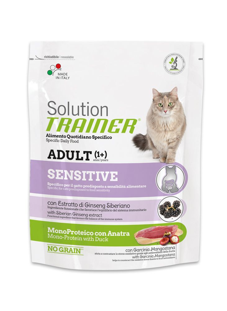 Trainer Solution Sensitive Утка/Горох для кошек 1