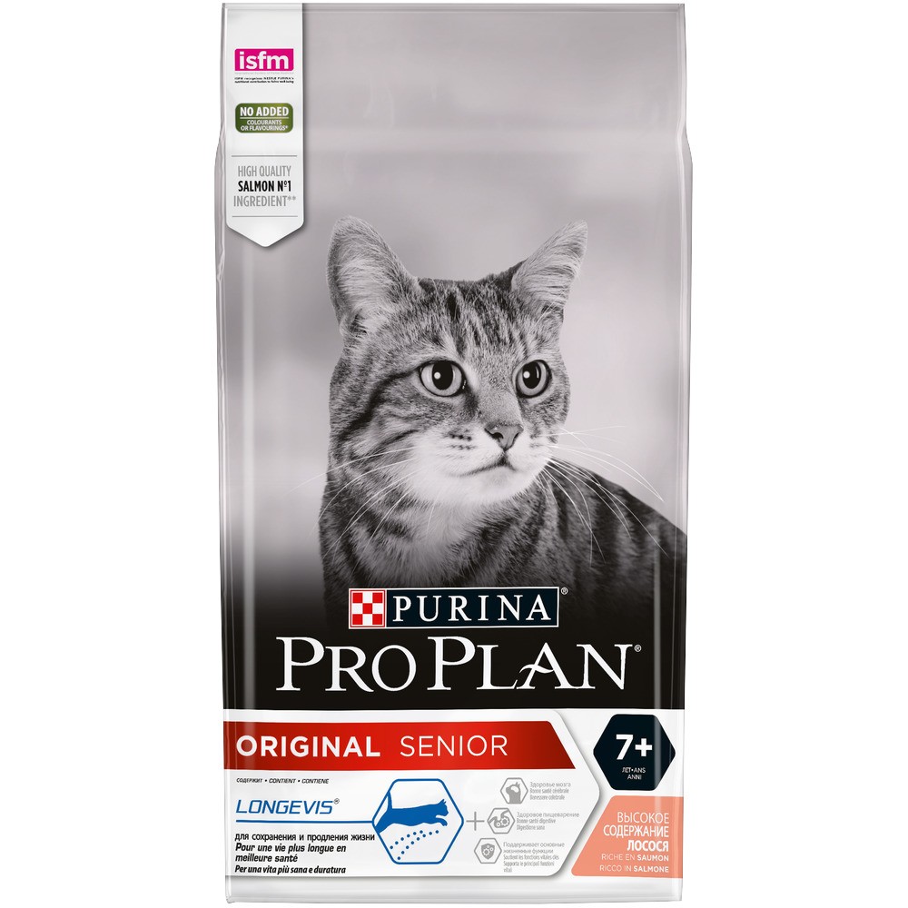 Pro Plan Adult 7+ Лосось для кошек 1