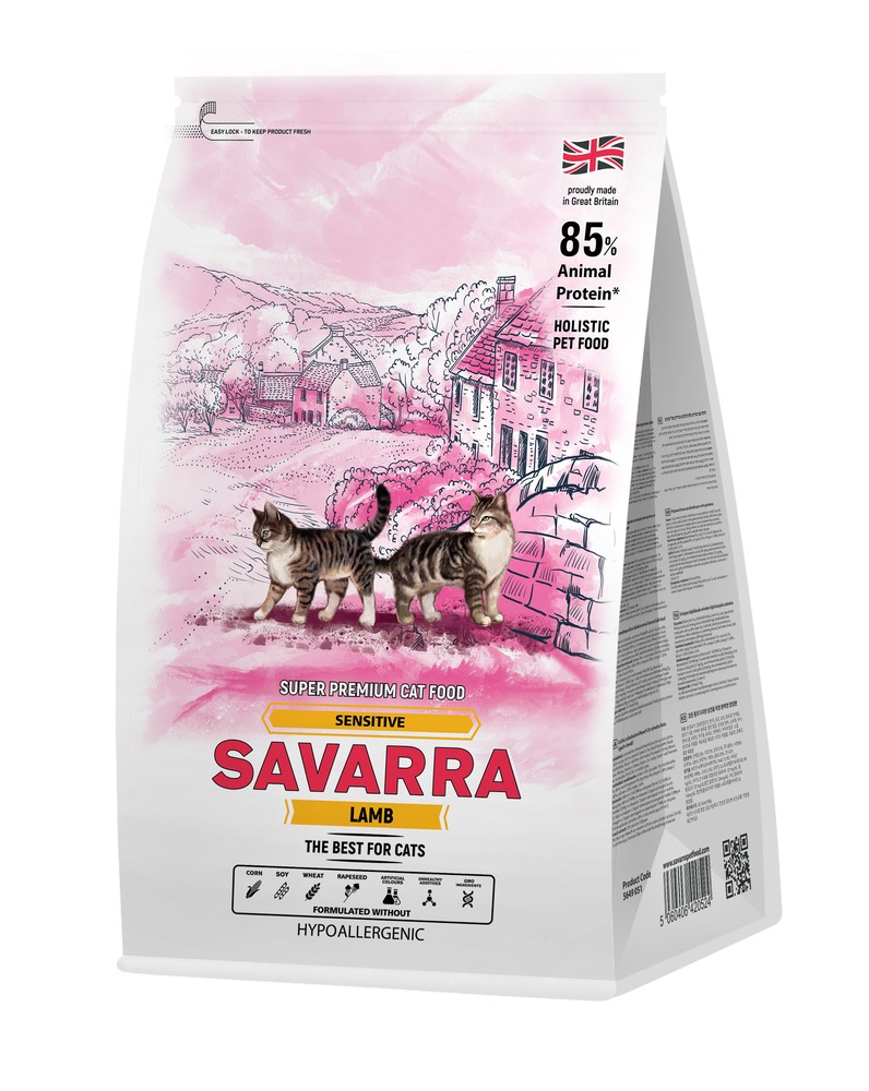 Savarra Sensitive Ягненок/рис для кошек 1