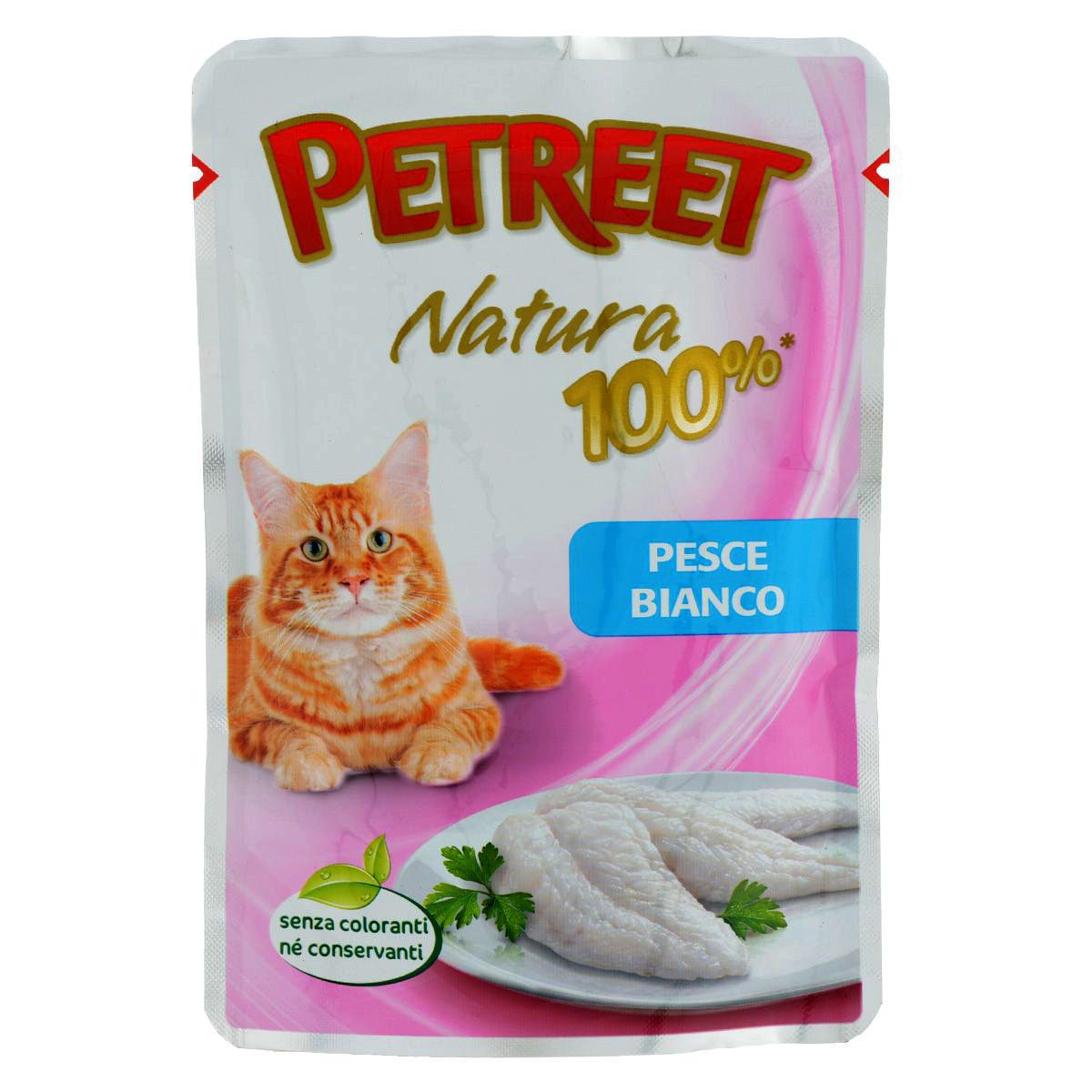 Petreet Белая рыба пауч для кошек 85 г 1