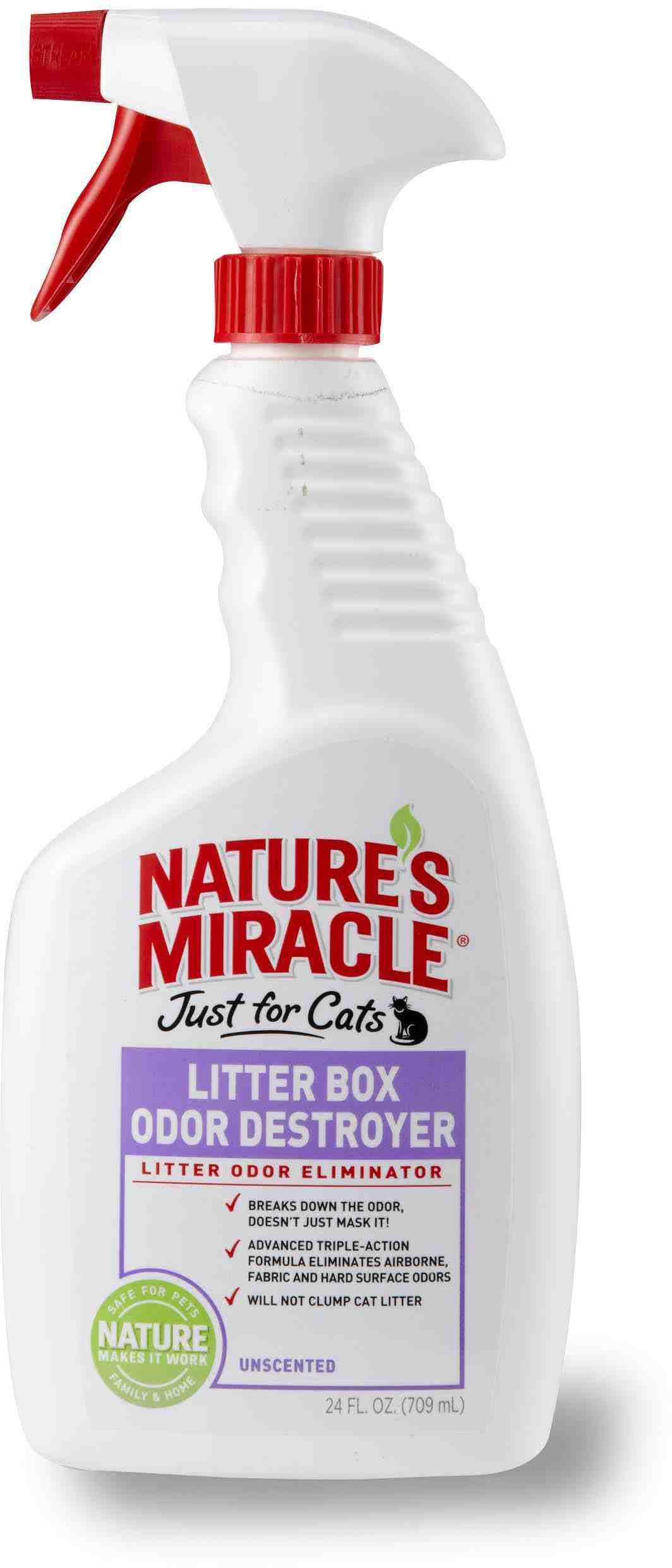 Спрей-Уничтожитель 8 in 1 Natures Miracle Litter Box Odor Destroyer запаха в кошачьем туалете 709 мл 1