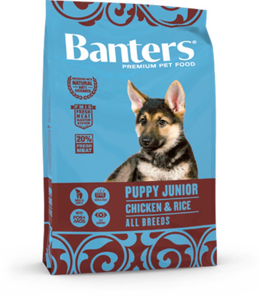 Banters Puppy/Junior Курица/рис для щенков 1