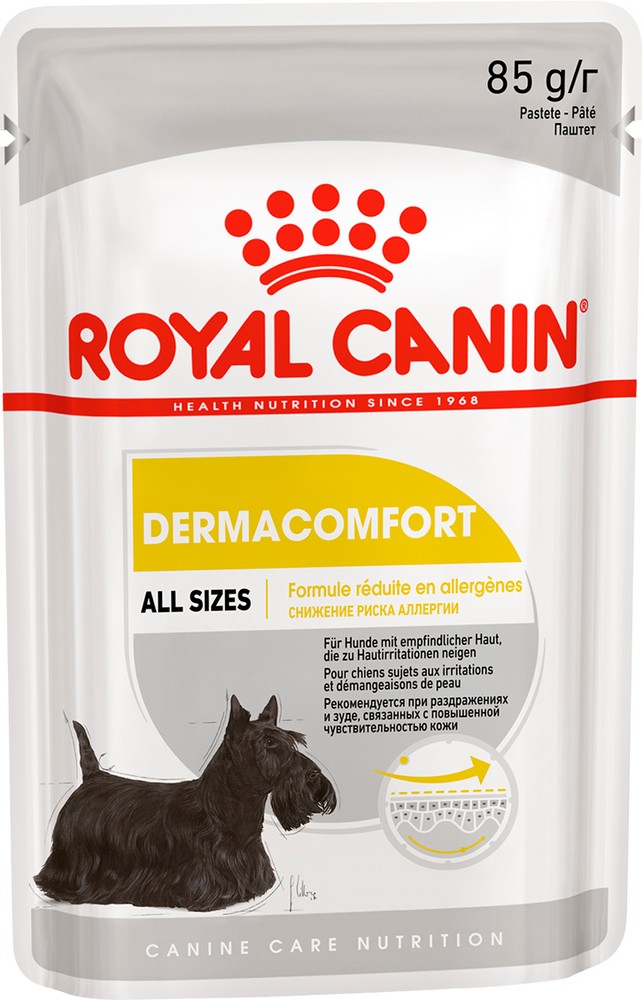 Royal Canin Dermacomfort Adult паштет пауч для собак 85 г 1