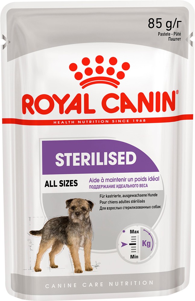Royal Canin Sterilised Adult паштет пауч для собак 85 г 1