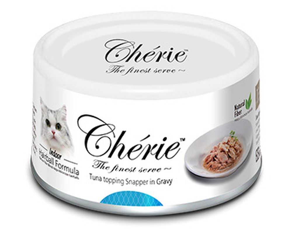 Pettric Cherie Hairball Control Тунец/луциан/подлива консервы для кошек 80 г 1