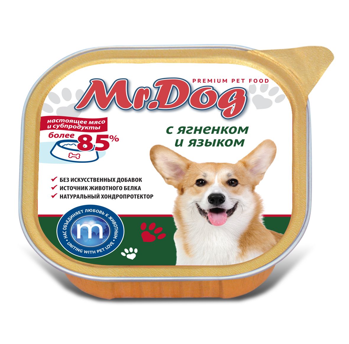 Mr.Dog Ягненок/Язык ламистр для собак 300 гр 1
