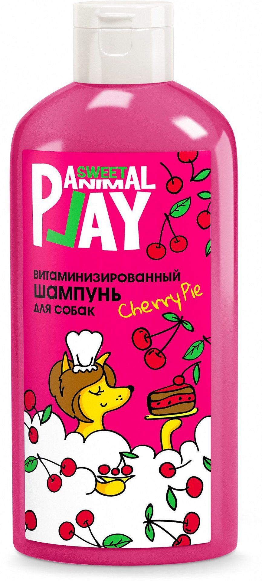 Шампунь Animal Play Витаминизированный Вишневый пай для собак и кошек 300 мл 1